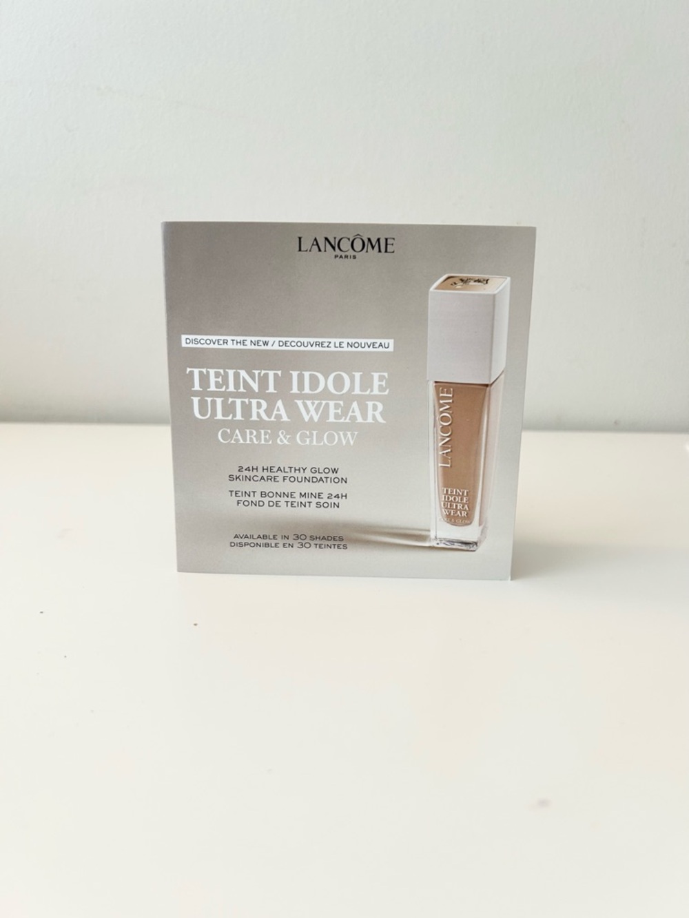 🌸LANCOME Teint Idole Ultra Wear Care & Glow 24H Foundation Sample